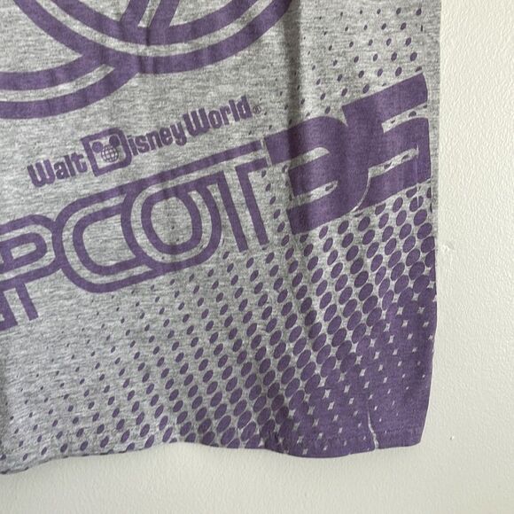 DISNEY Epcot 35th Anniversary Shirt Grey and Purple Size Small - Picture 3 of 9